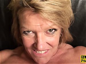 huge-titted mature brit subs before cuminmouth